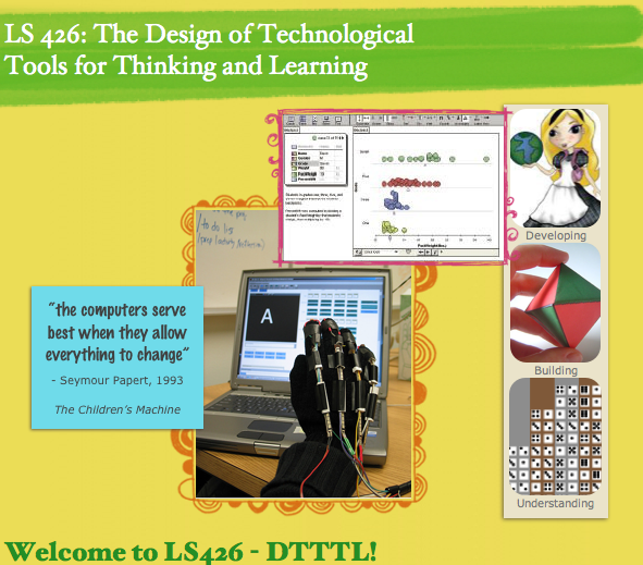 Image of Website for The Design of Technological Tools for Thinking and Learning